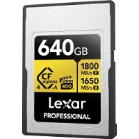 Lexar CFexpress 4.0 Pro Gold, VPG400, R1800/W1650 (Type A) 640GB