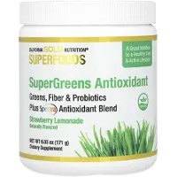 California Gold Nutrition , Superfoods, Supergrönsaksantioxidanter, Jordgubbs-Citronadsmak, 6,03 oz (171 g)