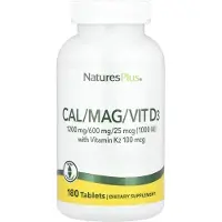 NaturesPlus NaturesPlus, Calcium/Magnesium/Vitamin D3 containing Vitamin K2, 180 tablets