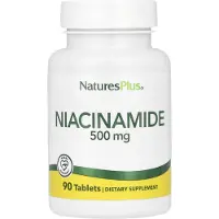 Natures Plus , Niacinamide, 500 mg, 90 Tablets