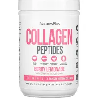 NaturesPlus Kollagenpeptider, Bärcitronadsmak, 364G (0.8Lbs)
