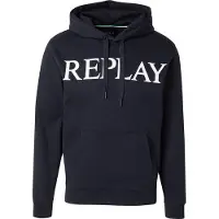 Replay Sweatshirt nattblå / vit