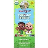 MaryRuth's , Barnprobiotisk Fuktig Dropp, Cocomelon, För Åldrar 1-3 År, Osmakulerad, 1 fl oz (30 ml)