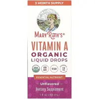 MaryRuth's , Ekologiska flytande A-vitamindroppar, Smaksatta, 750 mcg, 1 fl oz (30 ml)
