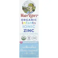MaryRuth Organics MaryRuth's, Organic Infant Ionic Zinc, Liquid Drops, 6-12 Months, Unflavored, 2 fl oz (60 ml)