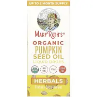 MaryRuth Organics , Ekologisk pumpakärnolja flytande droppar, Alkoholfri, 1 fl oz (30 ml)