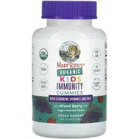 MaryRuth's , Ekologiskt barnimmunitetsgummies med Elderbär, Vitamin C, och Zink, Mixad Bär, 60 Gummies