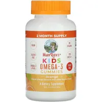 MaryRuth Organics , Barn Omega-3 Gummies, Ålder 2+, Apelsin, 60 Gummies