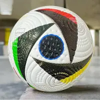 Lminmin 1PC 2024 hög kvalitet nr. 5 Fotboll PU Sömlös slitstark Outdoor League Football Training Match Fotboll black