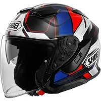Shoei J-Cruise 3 Whizzy TC-10 Jethjälm Blå/Vit/Röd/Svart M Unisex