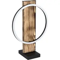 Eglo BOYAL bordsarmatur 12W 1700 lm svart/rustik FSC-trä