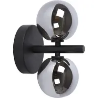 Lucide Vägglampa Tycho, dimbar, Svart, Vardagsrum / matsal, Glas, Modern, Vägglampa, vägglampa inomhus