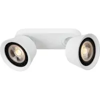 Lucide Lighting Taklampa Garda, dimbar, Aluminium / grå / zink, Vardagsrum / matsal, Textil / tyger / siden, Modern, Taklampa