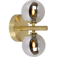 Lucide Vägglampa Tycho, dimbar, Mässing / guld, Vardagsrum / matsal, Glas, Modern, Vägglampa, vägglampa inomhus