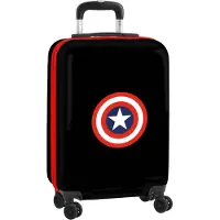 Safta Captain America Svart 20-Tums Kabinkoffert