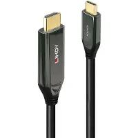 Lindy USB-C Adapterkabel USB-C-kontakt, HDMI-A-kontakt 3.00 m Svart 43369 8K UHD HDMI-kabel