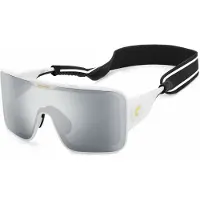 Carrera Shield Unisex Vit Silver Mirror Flaglab 15