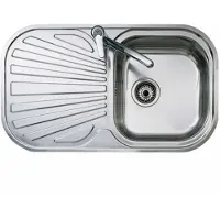 Teka Stylo 1c 1e Rectangular Vask Med Avrinningsyta