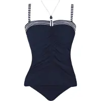 Sunflair Baddräkt marinblå / vit