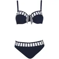 Sunflair Bikini marinblå / vit