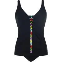Sunflair Tankini ljusblå / äpple / lila / svart