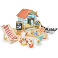 Tender Leaf Toys Träleksaker - Sandy's Beach Hut - - One Size - Leksaker