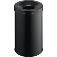 Durable Papierkorb Safe, , Stahl, schwarz, 60 Liter, selbstverlöschend mit Flam 330701 Papperskorg 60 l (Ø x H) 375 mm x 662 mm Stål Svart 1 st