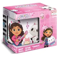 Stor mugg i keramik på 325 ml i en presentförpackning Gabby's Dollhouse, flerfärgad, Standard, Casual ren
