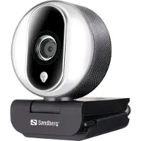 Sandberg Streamer USB Webcam Pro - Livestreamingkamera - färg - 2 MP - 1920 x 1080 - 720p, 1080p - ljud - USB 2.0 - H.264