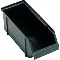 Raaco 113021 ESD Lagersiktbox (B x H x D) 125 x 126 x 300 mm Svart 1 st