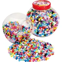 Hama Maxi Pärlor - 2000 st. - I Stapelbar hink - - One Size - Pärlor