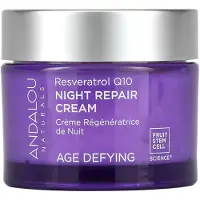 Andalou Naturals , Night Repair Cream, Resveratrol Q10, Ageless, 1.7 fl oz (50 ml)