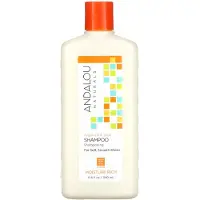 Andalou Naturals , Shampoo, Moisture Rich, Soft, Smooth and Shiny Hair, Argan Oil & Shea, 11.5 fl oz (340 ml)