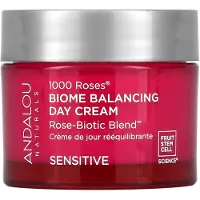 Andalou Naturals 1000 Rosor, Biome Balancing Day Cream, Känslig, 50G (17 oz)