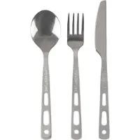 Lifeventure Stainless Steel Basic Bestickset, unisex, silver.