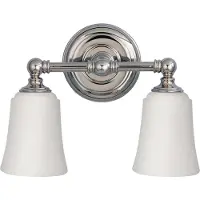 FEISS Vägglampa Huguenot Lake, Förkromad / silver, Badrum, Glas, Modern, Vägglampa, sänglampa, sänglampa vägg