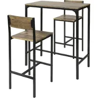 SoBuy Barbord med 2 barstolar OGT03-XL