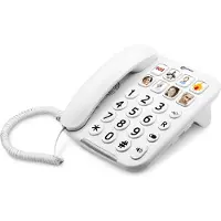 Geemarc Telecom PHOTOPHONE 110 trådbunden telefon med stora knappar
