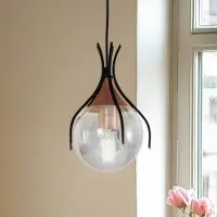 Avonni Glas pendellampa Sinka , dimbar, Aluminium / grå / zink, Vardagsrum / matsal, Glas, Pendellampa