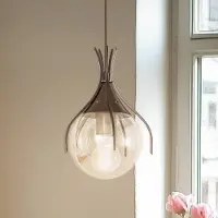 Avonni Glas pendellampa Sinka , dimbar, Creme / bärnsten, Vardagsrum / matsal, Glas, Pendellampa