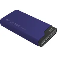 RealPower PB-15000C Powerbank 15000 mAh Li-Ion USB, USB-C Marinblå