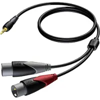 Procab Classic Series CLA712 - Ljudkabel - XLR hane till mini-phone stereo 3.5 mm hane - 1.5 m