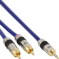 InLine Jack 3.5mm - RCA (Cinch) x2 20m blue cable (89937P)