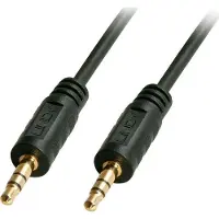Lindy 35644 Teleplugg Audio Anslutningskabel [1x Teleplugg 3.5 mm - 1x Teleplugg 3.5 mm] 5.00 m Svart