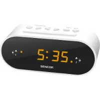Sencor SRC 1100, Klockradio, FM, 87,5 - 108 MHz, LED, 1,52 cm (0.6), Bärnsten