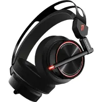 1More Spearhead VR GAMING - Hörlurar med mikrofon - 7.1-kanals - fullstorlek - kabelansluten - aktiv brusradering - USB, 3,5 mm kontakt