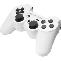 Esperanza TROOPER - Spelkontroll - kabelansluten - svart, vit - för PC, Sony PlayStation 3