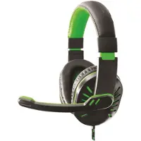 Esperanza Crow gaming-headset med mikrofon, grön