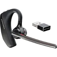 Plantronics Poly Voyager 5200 UC - Headset - öronknopp - montering över örat - Bluetooth - trådlös - Certifierad för Microsoft-teams