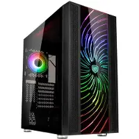 GAMERSWEAR Kolink Unity Adapt - Mid tower - utökad ATX - genomskinlig sidopanel (härdat glas) - ingen strömförsörjning (ATX) - svart - USB/ljud